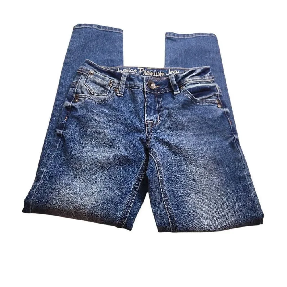 Justice super skinny low cut jeans 8R